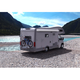 Маркиза автомобильная РИФ 4,5х2,5 м кассетная с электроприводом, корпус белый