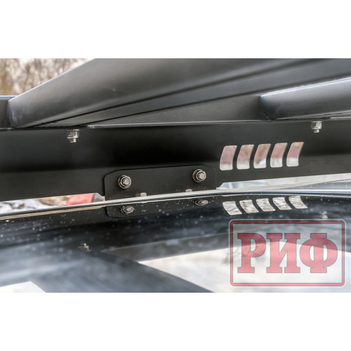 Багажник экспедиционный (платформа) алюминиевый РИФ 1150x2080 мм для Toyota Land Cruiser Prado 150 (с крепежом)