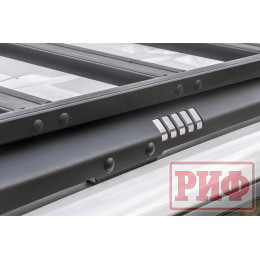 Багажник экспедиционный (платформа) алюминиевый РИФ 1150x2080 мм для Toyota Land Cruiser Prado 150 (с крепежом)
