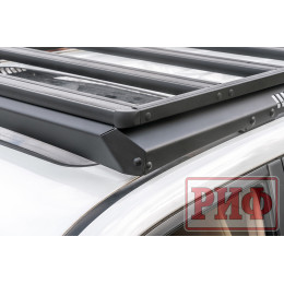 Багажник экспедиционный (платформа) алюминиевый РИФ 1150x2080 мм для Toyota Land Cruiser Prado 150 (с крепежом)