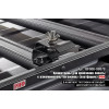 Багажник экспедиционный (платформа) алюминиевый РИФ 1150x2080 мм для Toyota Land Cruiser Prado 150 (с крепежом)