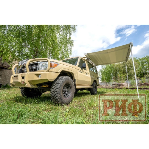 Маркиза автомобильная РИФ 2,5х2,0 м кассетная с электроприводом, корпус белый