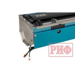 Крышка кузова РИФ для Foton Tunland V7/V9, роллета раздвижная с электроприводом, 1635x1659 мм, алюминиевая, черная