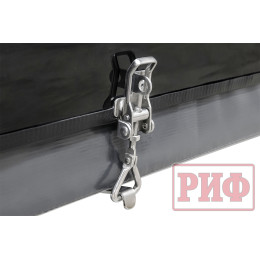 Палатка на крышу автомобиля РИФ Hard RT03-140, корпус черный, тент песочный