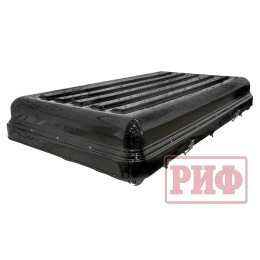 Палатка на крышу автомобиля РИФ Hard RT03-140, корпус черный, тент песочный