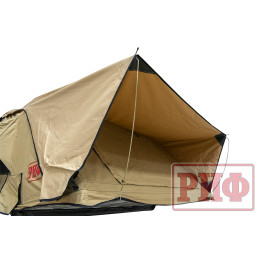 Палатка на крышу автомобиля РИФ Hard RT03-140, корпус черный, тент песочный