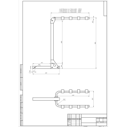 Велобагажник (вставка) РИФ в квадрат для фаркопа на 2 велосипеда