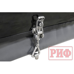 Палатка на крышу автомобиля РИФ Hard RT03-140, корпус черный, тент серый