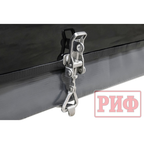 Палатка на крышу автомобиля РИФ Hard RT03-140, корпус черный, тент серый
