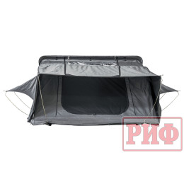 Палатка на крышу автомобиля РИФ Hard RT03-140, корпус черный, тент серый