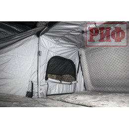 Палатка на крышу автомобиля РИФ Hard RT03-140, корпус черный, тент серый