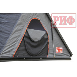 Палатка на крышу автомобиля РИФ Hard RT05-130, корпус алюминий, тент серый