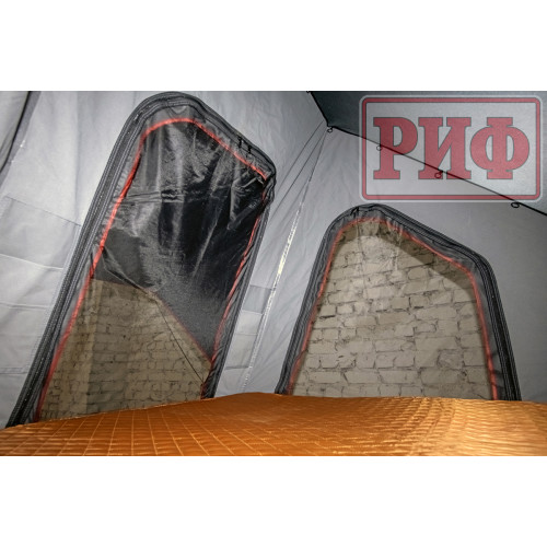 Палатка на крышу автомобиля РИФ Hard RT05-130, корпус алюминий, тент серый