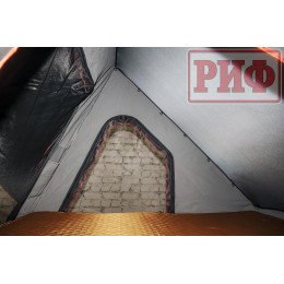 Палатка на крышу автомобиля РИФ Hard RT05-130, корпус алюминий, тент серый