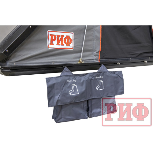 Палатка на крышу автомобиля РИФ Hard RT05-130, корпус алюминий, тент серый