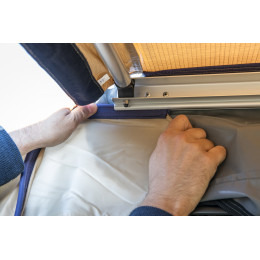 Стенки для комбинированной (прямоугольной с веерной частью) маркизы 2,5х 2 м левая