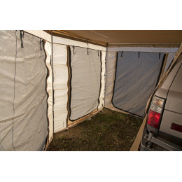 Стенки для комбинированной (прямоугольной с веерной частью) маркизы 2,5х 2 м левая