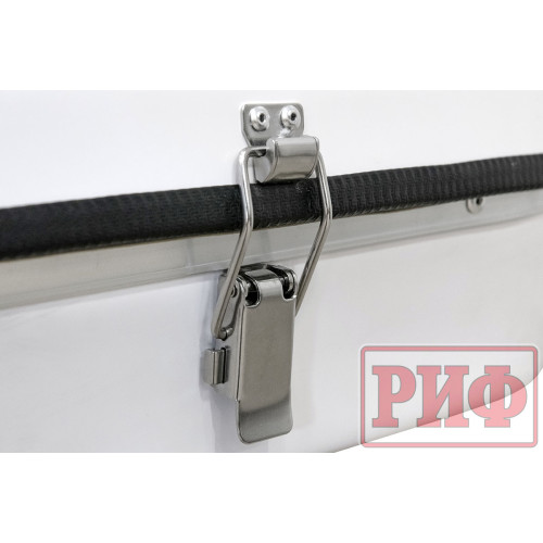 Палатка на крышу автомобиля РИФ Hard RT04-125, корпус белый, тент песочный