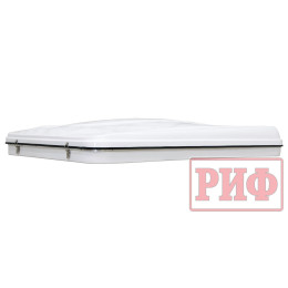 Палатка на крышу автомобиля РИФ Hard RT04-125, корпус белый, тент песочный