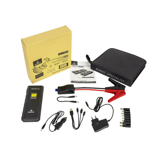 Устройство пуско-зарядное портативное BERKUT 12V 18000 mAh
