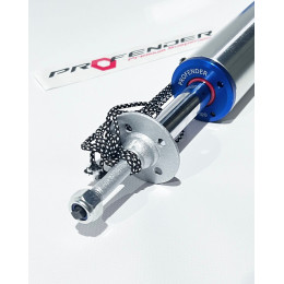 Амортизатор задний лифт 4" для TLC 70 легкой серии 90+ с регулировкой  жесткости амортизатора  (хром) давление 100-200PSI