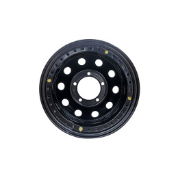 Диск усиленный УАЗ стальной черный 5x139,7 8xR16 d110 ET-19 с двойным бедлоком (красный)