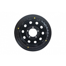 Диск усиленный УАЗ стальной черный 5x139,7 8xR16 d110 ET-3 с двойным бедлоком (красный)