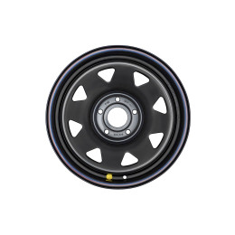 Диск усиленный JEEP стальной черный 5х127 8xR17 d75 ET-0 (треугольник мелкий)