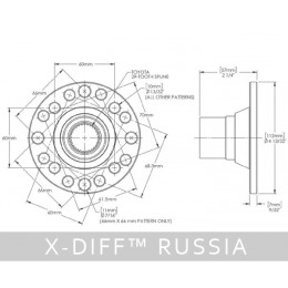 Фланец редуктора Toyota 8" и 9.5" (29 шлицов, 4 сверловки) замена оригинальной детали 41204-35100, 41201-80172